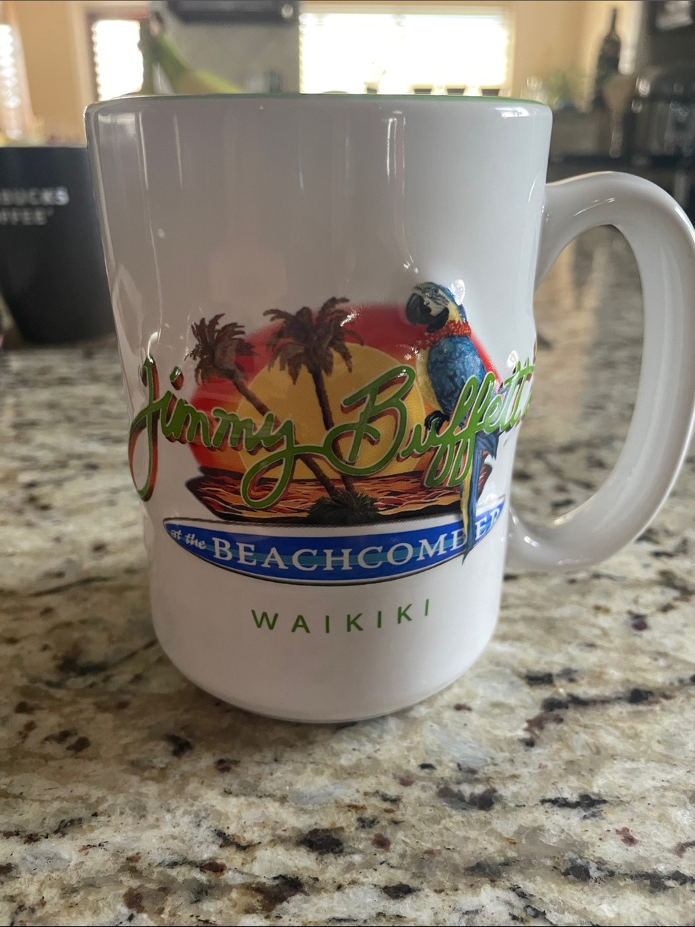 Jimmy Buffett Beachcomber Waikiki White Ceramic Coffee Mug